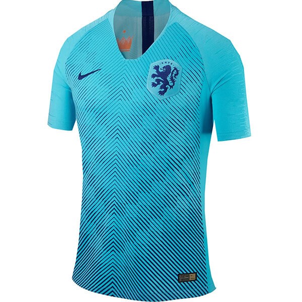 Camiseta Países Bajos Replica Segunda Ropa Mujer 2019 Azul Claro